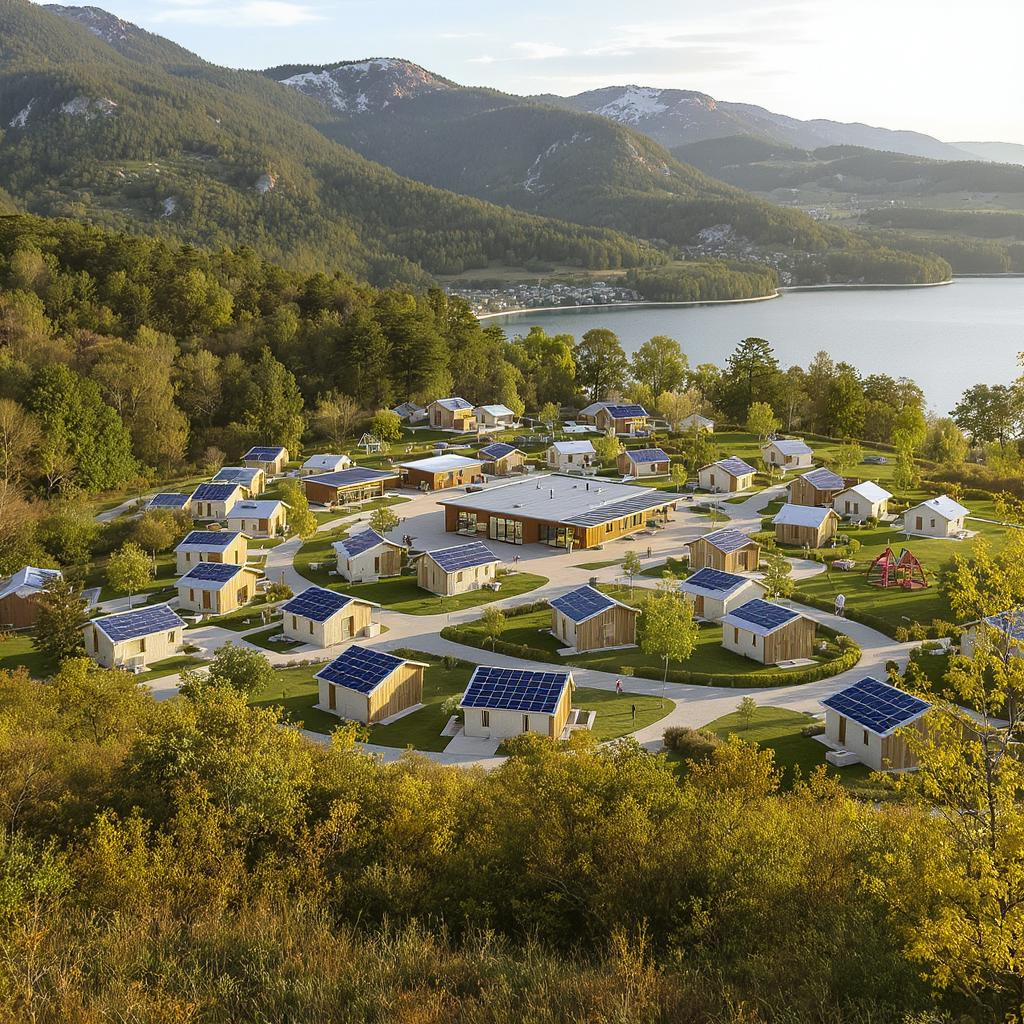 Luftaufnahme des Projekts LiveVillages